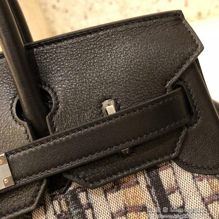 HERMES愛馬仕 30cm Birkin鉑金包 頂級蕾絲拼接皮 彩繪獨立圖案 時尚手提包  Ama1085